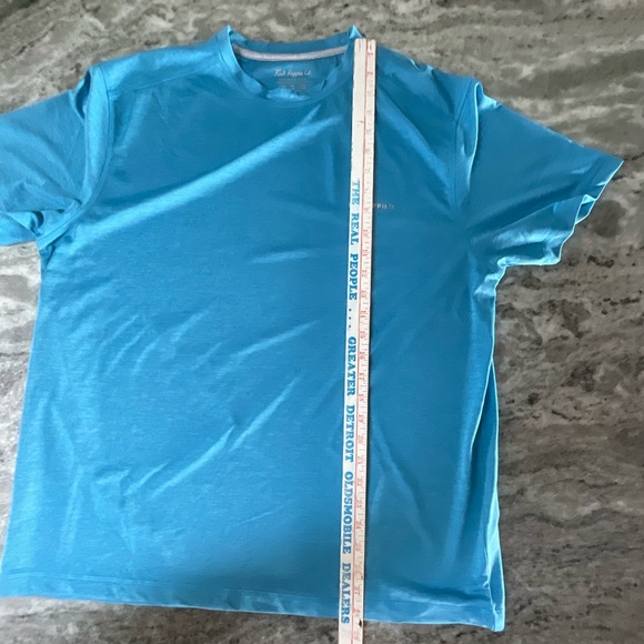 Fish Hippie Co. Blue  performance casual shirt Size Large (F1) - Picture 7 of 9